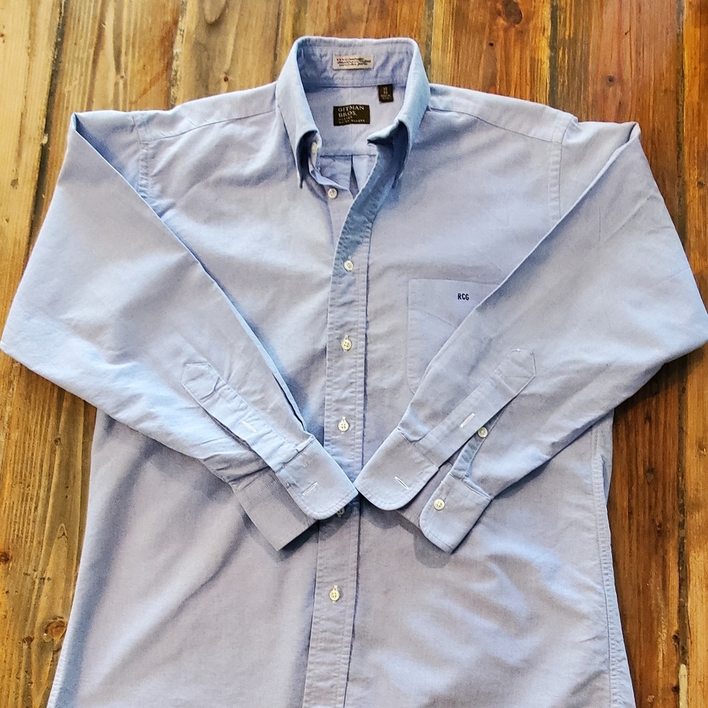 Gitman Bros Cambridge Oxford Cotton Blue Shirt